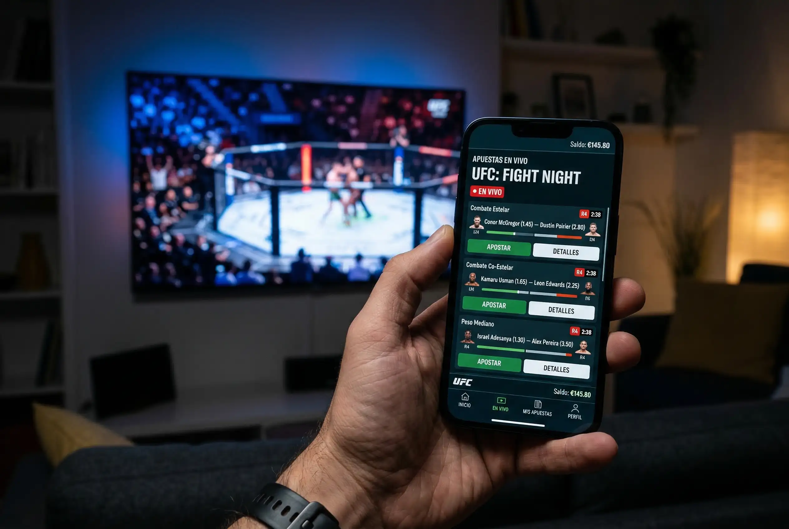 Apuestas en vivo UFC live betting