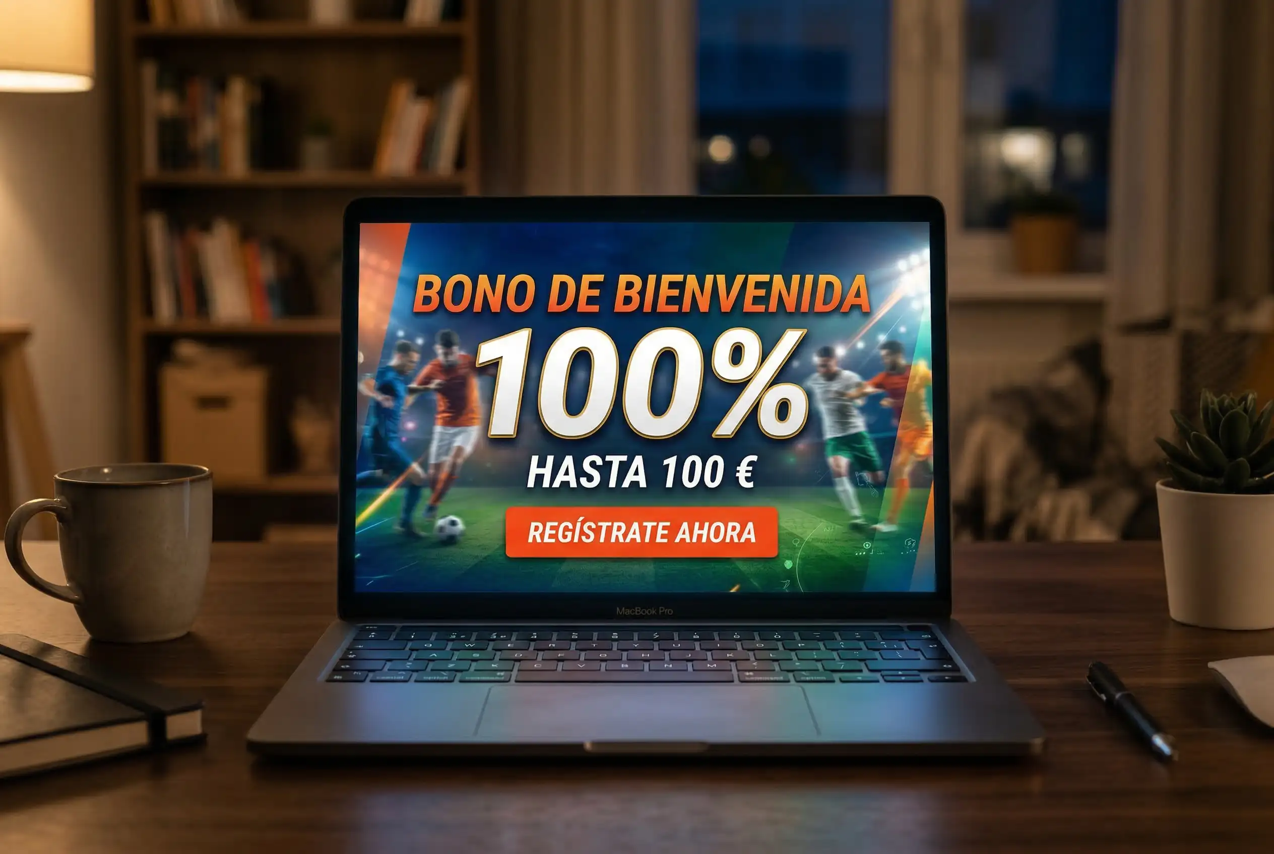 Pantalla de promociones y bonos de casa de apuestas