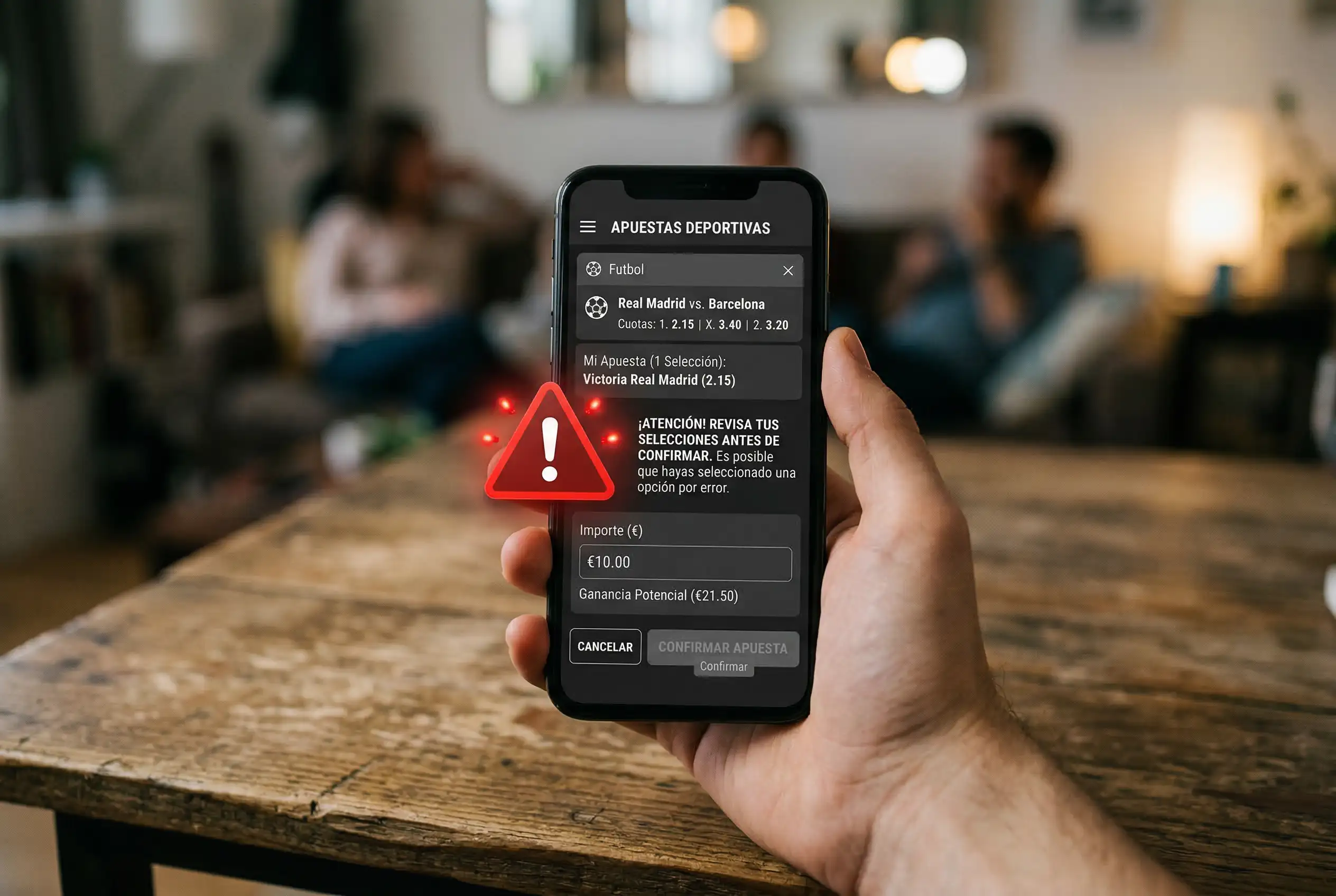 Señales de advertencia sobre errores en apuestas